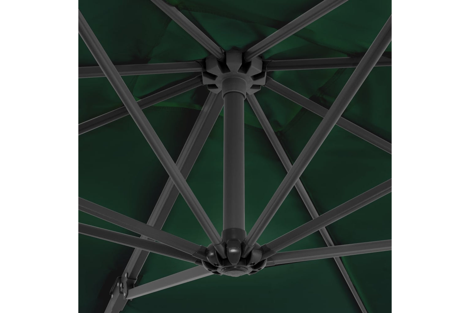 vidaXL 44617 Cantilever Umbrella With Aluminium Pole Green 250x250cm-5