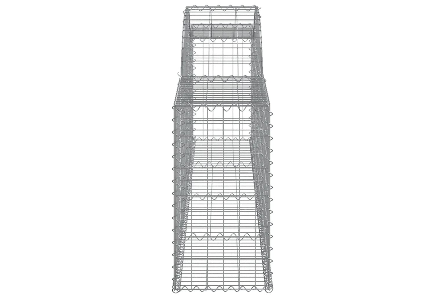 vidaXL 3146491 Arched Gabion Baskets 8 Pcs 300x30x60/80cm Galvanised Iron-4