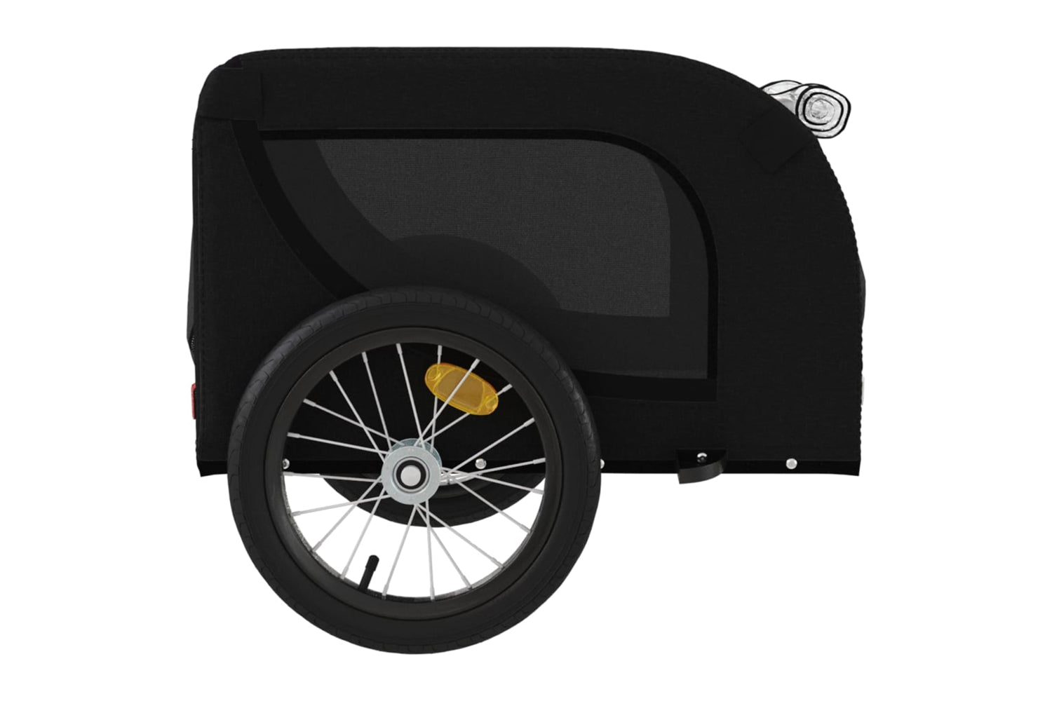 Vidaxl 94003 Pet Bike Trailer Black Oxford Fabric And Iron-5