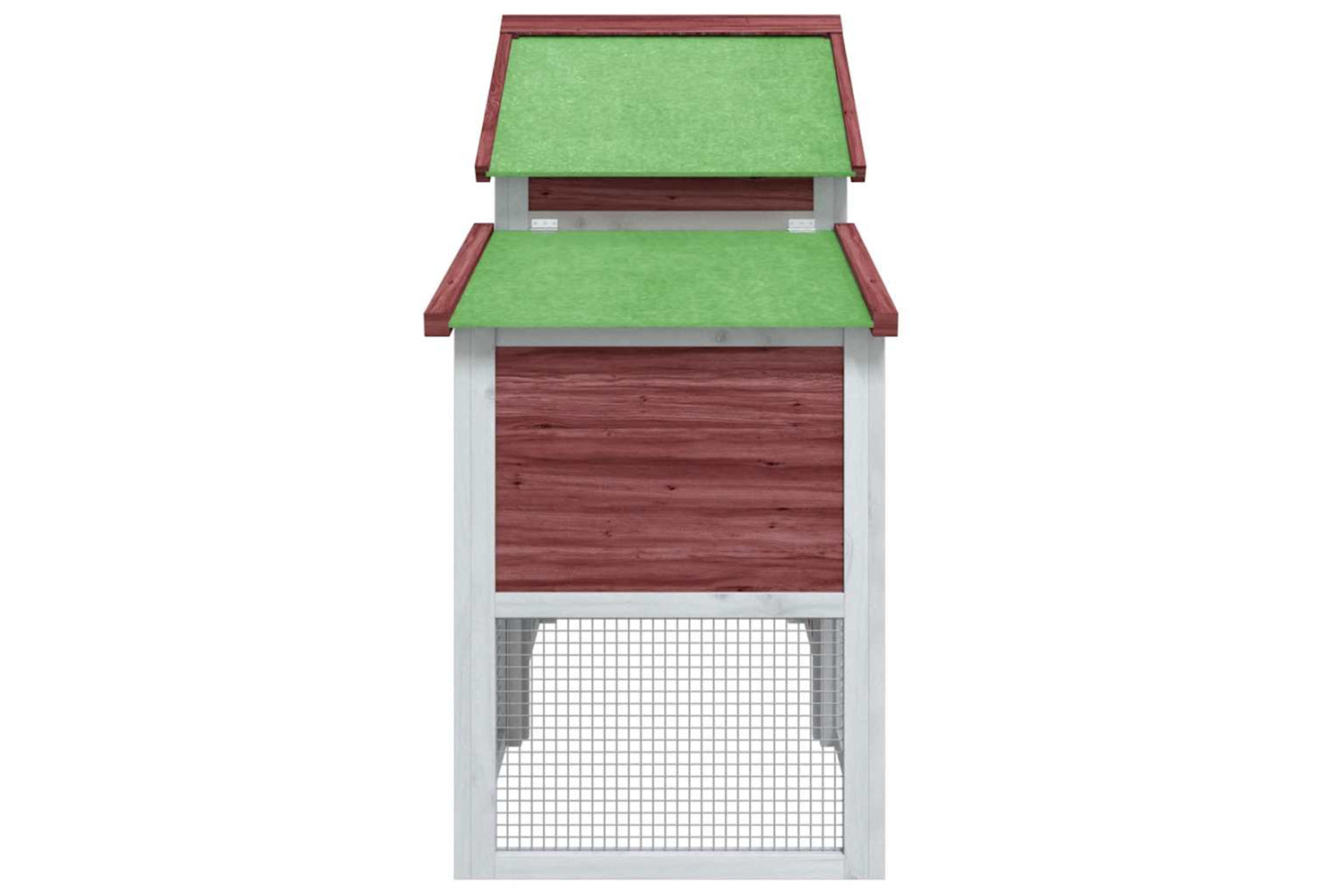 vidaXL 172230 Chicken Coop Mocha 186.5x58.5x113cm Solid Wood Pine-5