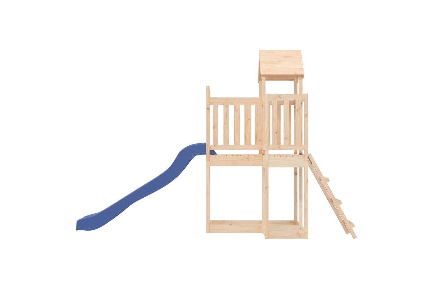 Vidaxl 3155828 Playhouse With Slide Solid Wood Pine-6