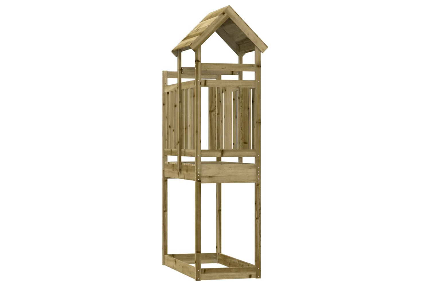 Vidaxl Play Tower 52.5x110.5x214 Cm Impregnated Wood Pine-5
