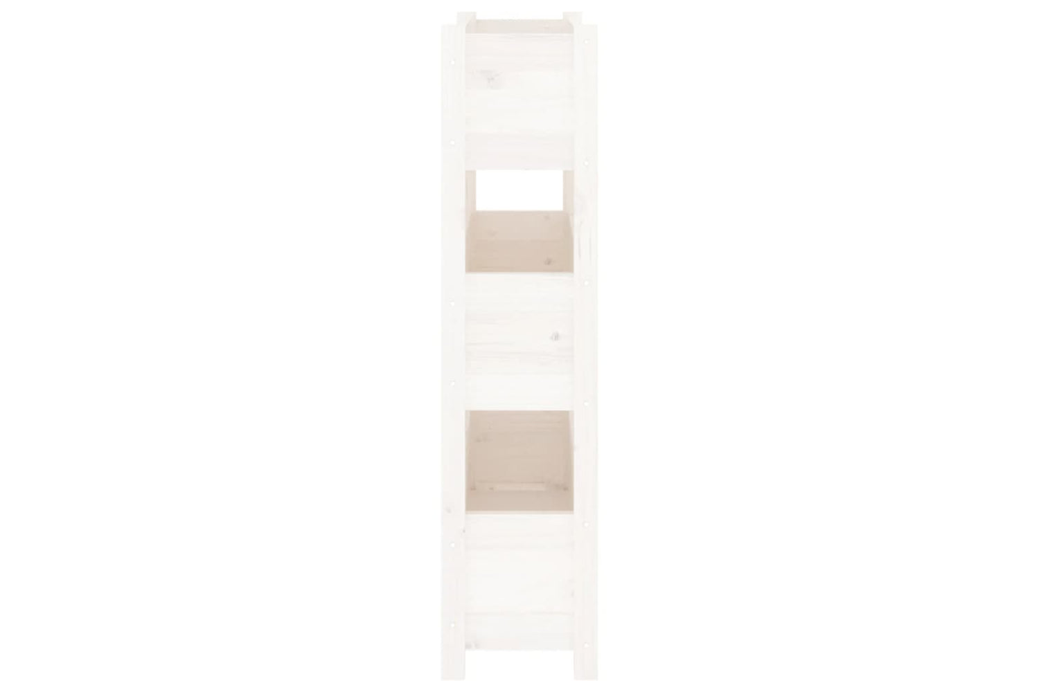 vidaXL 823935 Planter White 77x25x104.5cm Solid Wood Pine-5