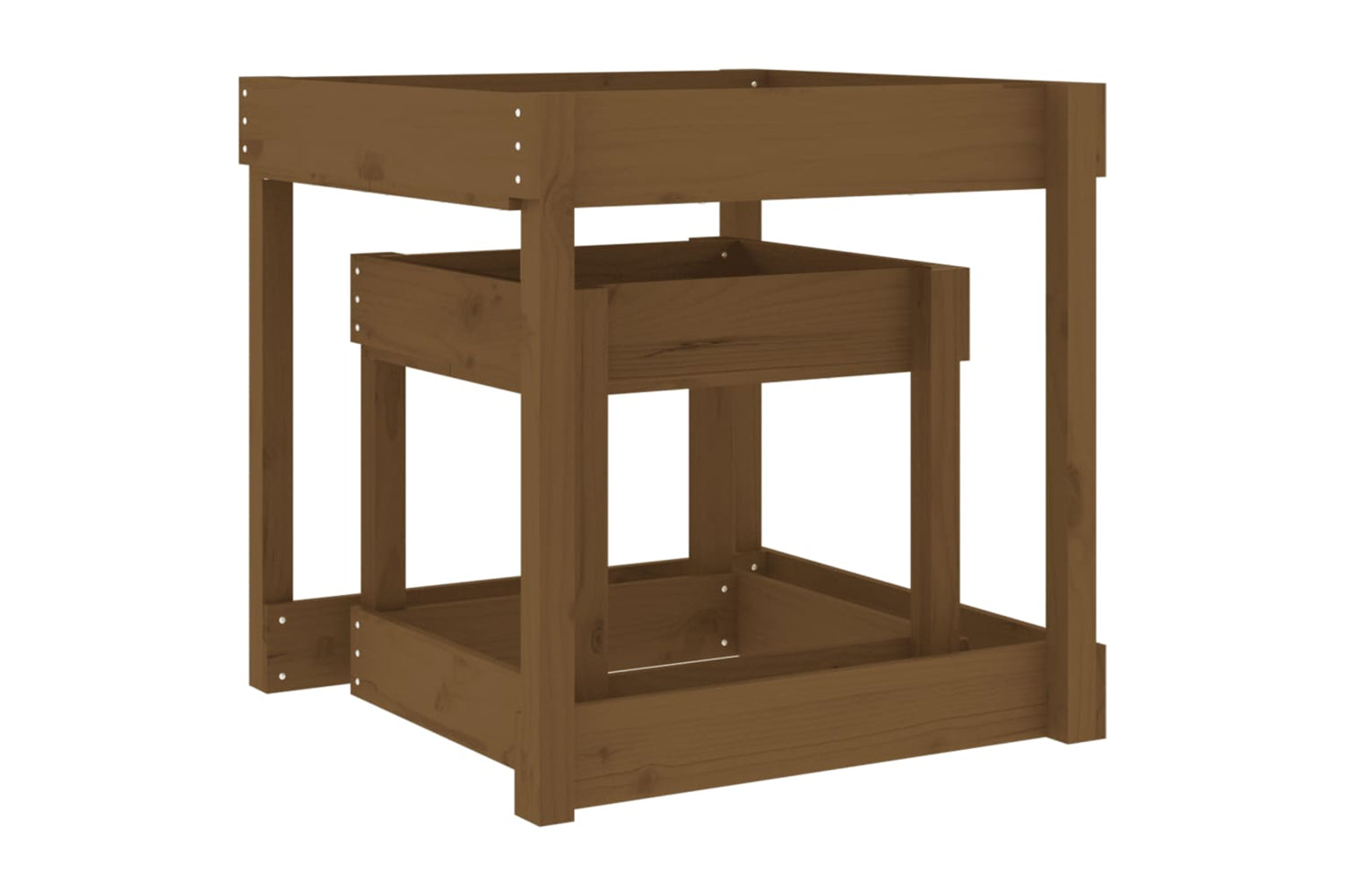 vidaXL 825054 Sand Tables 2 Pcs Honey Brown Solid Wood Pine-6