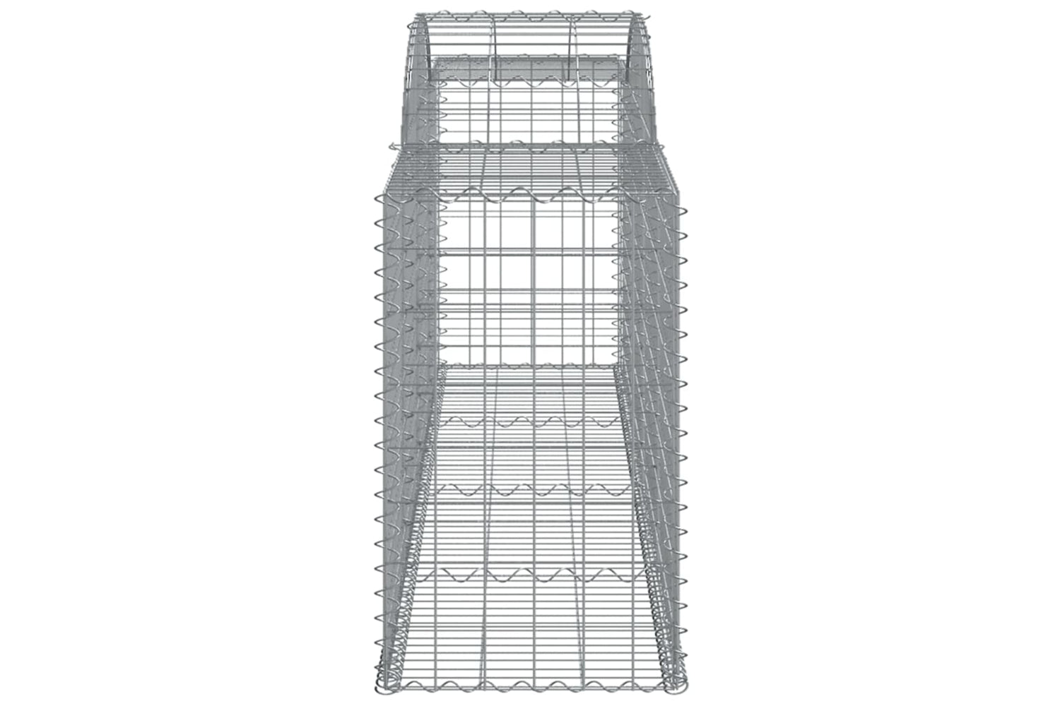 vidaXL 153514 Arched Gabion Basket 300x50x80/100cm Galvanised Iron-3