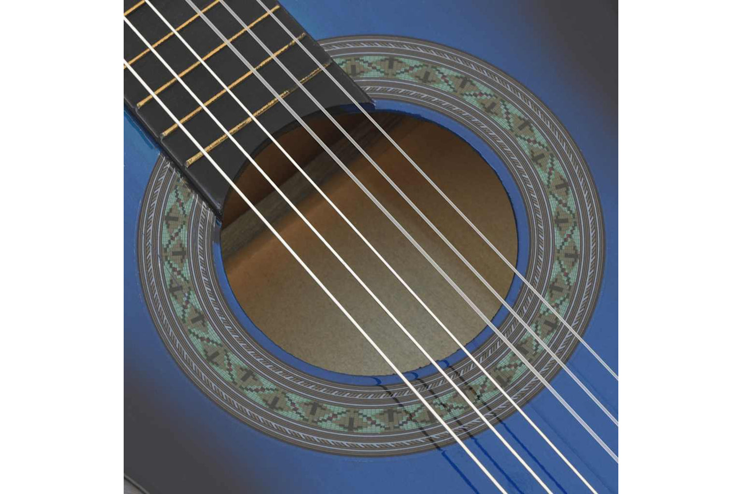 vidaXL 70124 Classical Guitar For Beginner And Kids Blue 1/2 34"-6