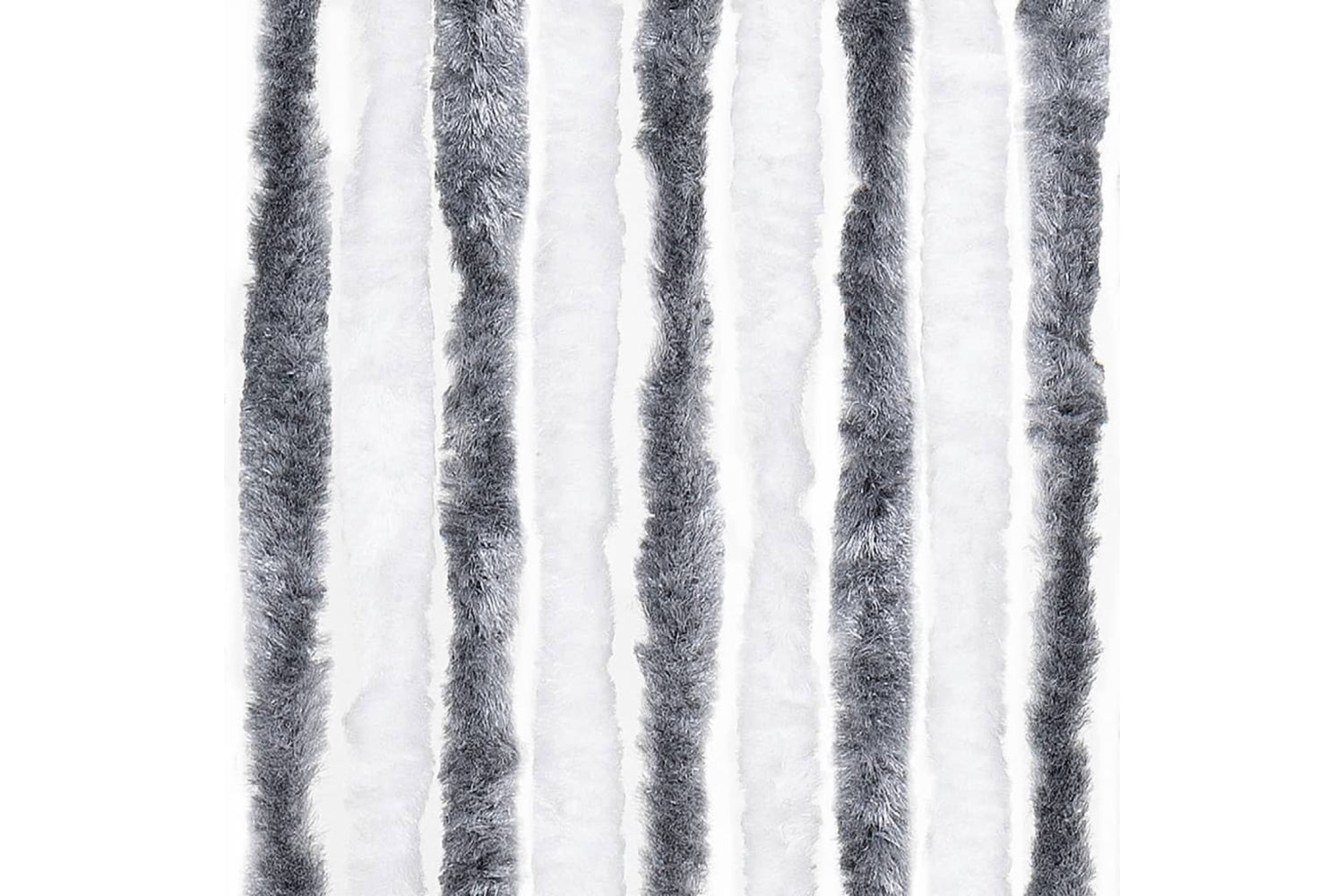 vidaXL 241224 Insect Curtain Grey And White 90x220cm Chenille-5