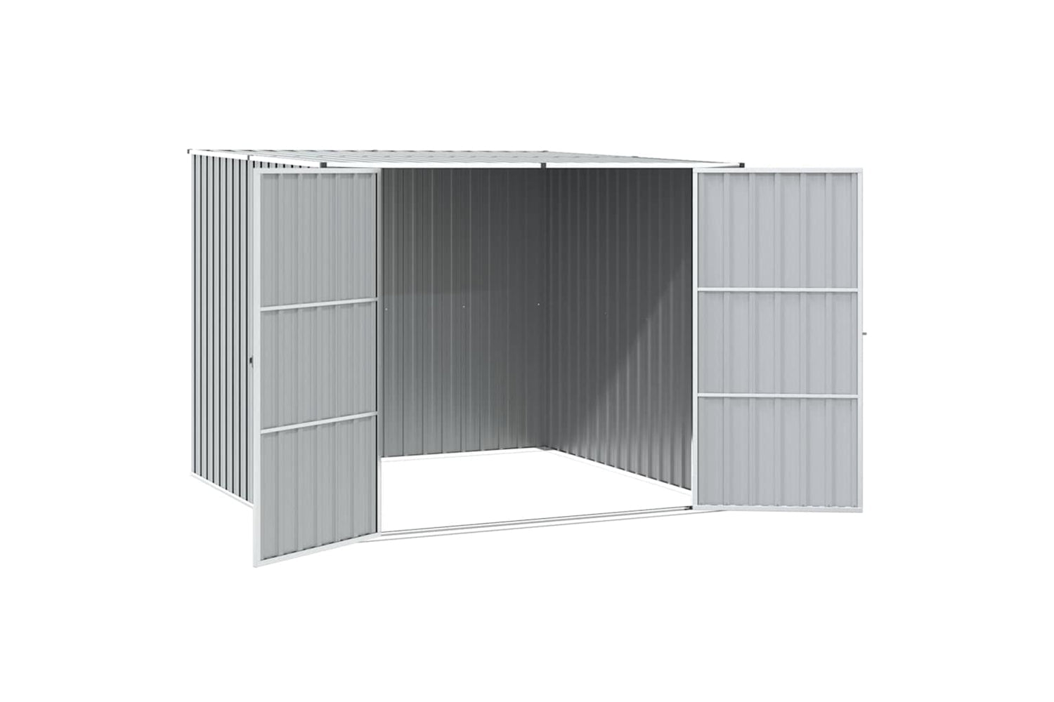 vidaXL 46254 Garden Shed Grey 195x198x159cm Galvanised Steel-5
