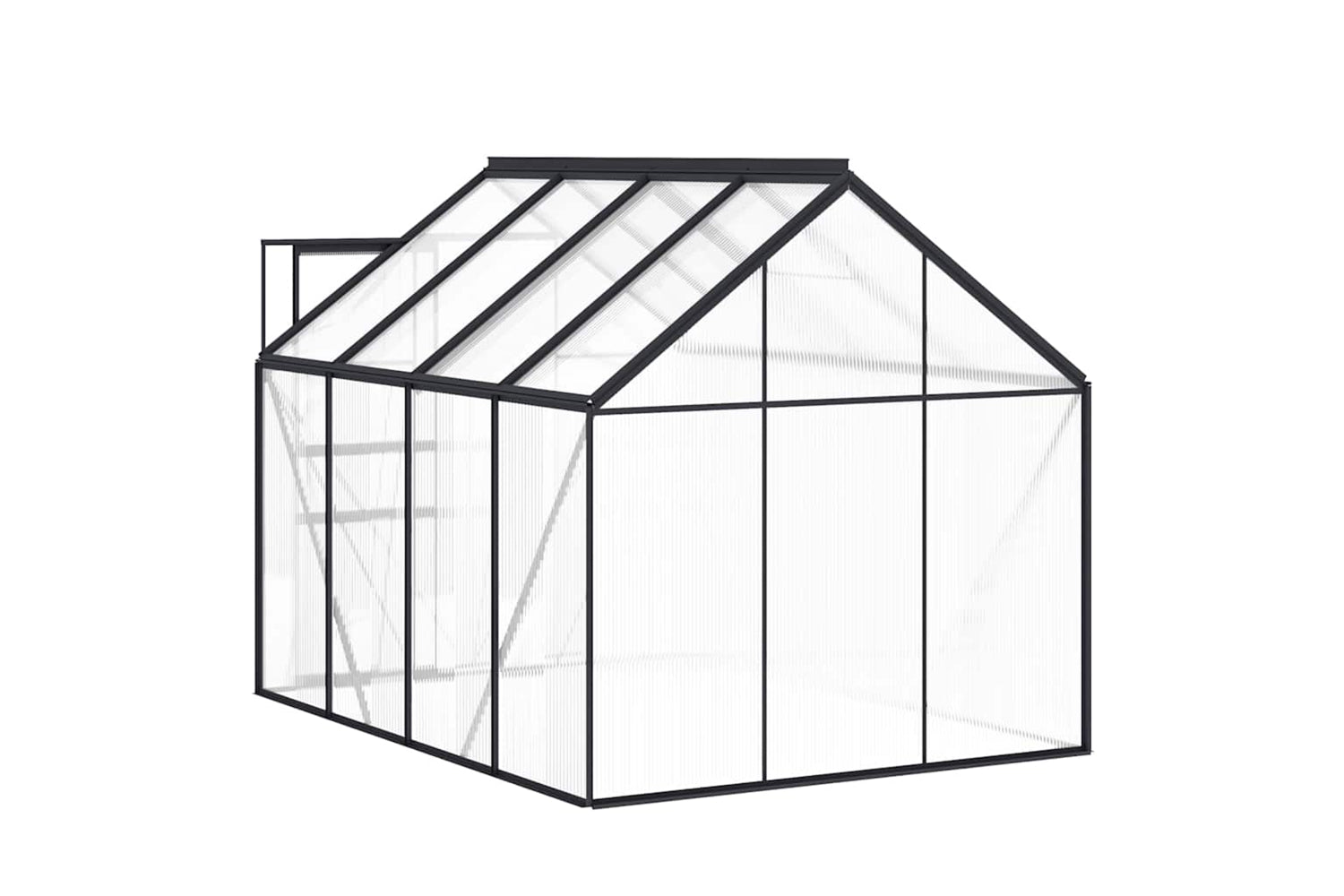 Vidaxl 48216 Greenhouse With Base Frame Anthracite Aluminium 4.75 Mâ²-5
