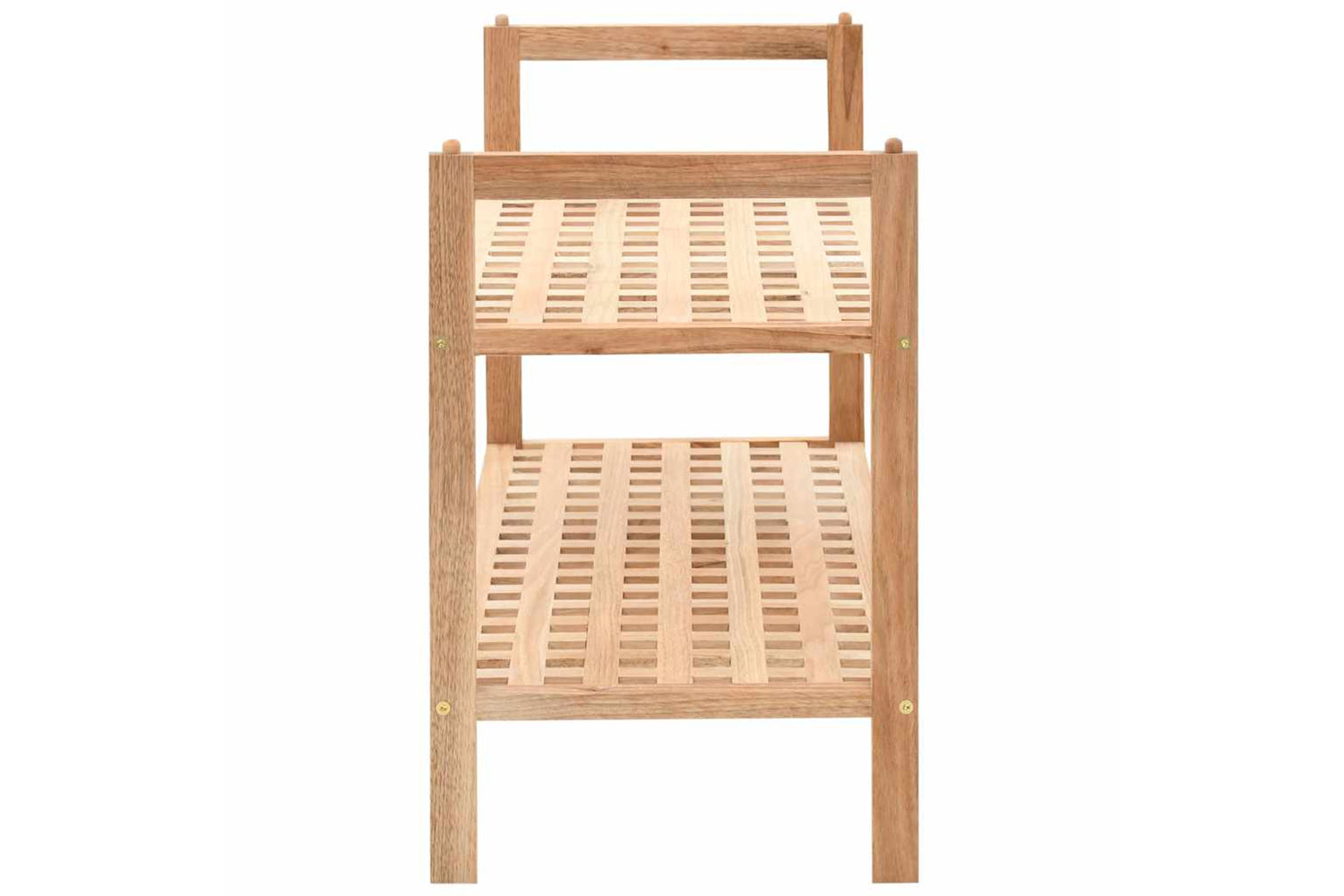 vidaXL 247102 Shoe Rack Solid Walnut Wood 69x26x40cm-3