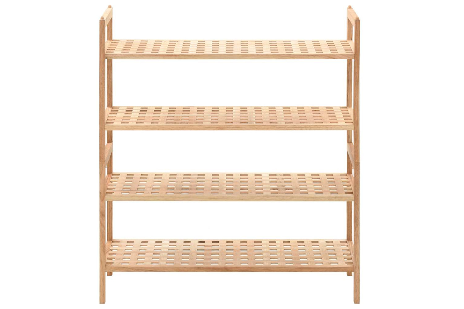 vidaXL 247103 Shoe Rack Solid Walnut Wood 69x26x81cm-2