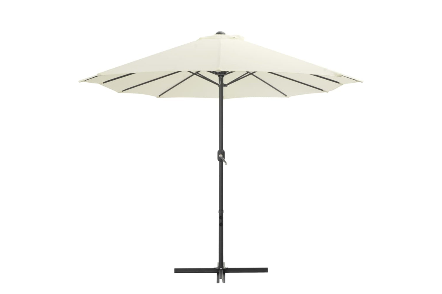 vidaXL 44868 Outdoor Parasol With Aluminium Pole 460x270cm Sand-2