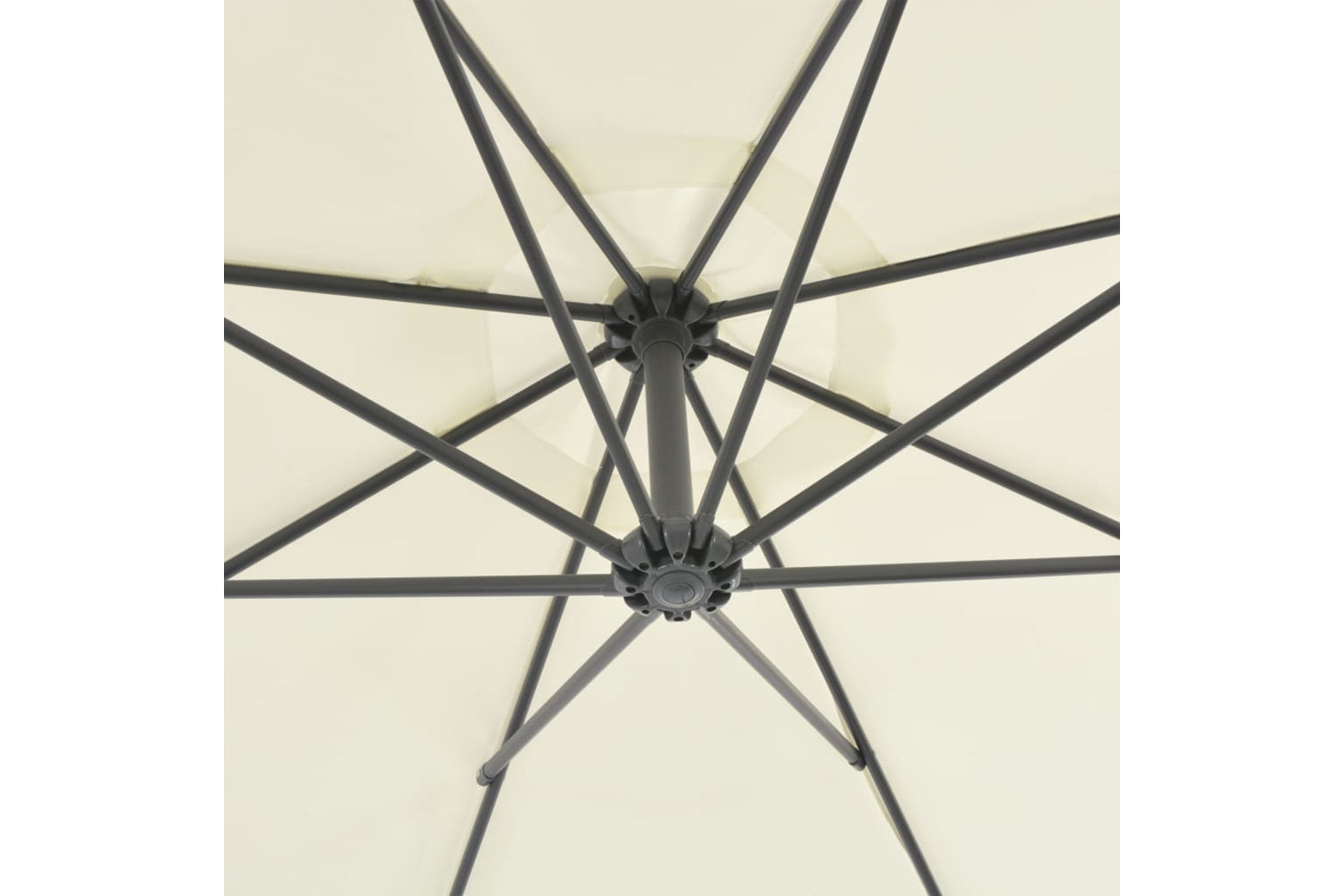 vidaXL 44874 Cantilever Umbrella With Steel Pole 300cm Sand-3