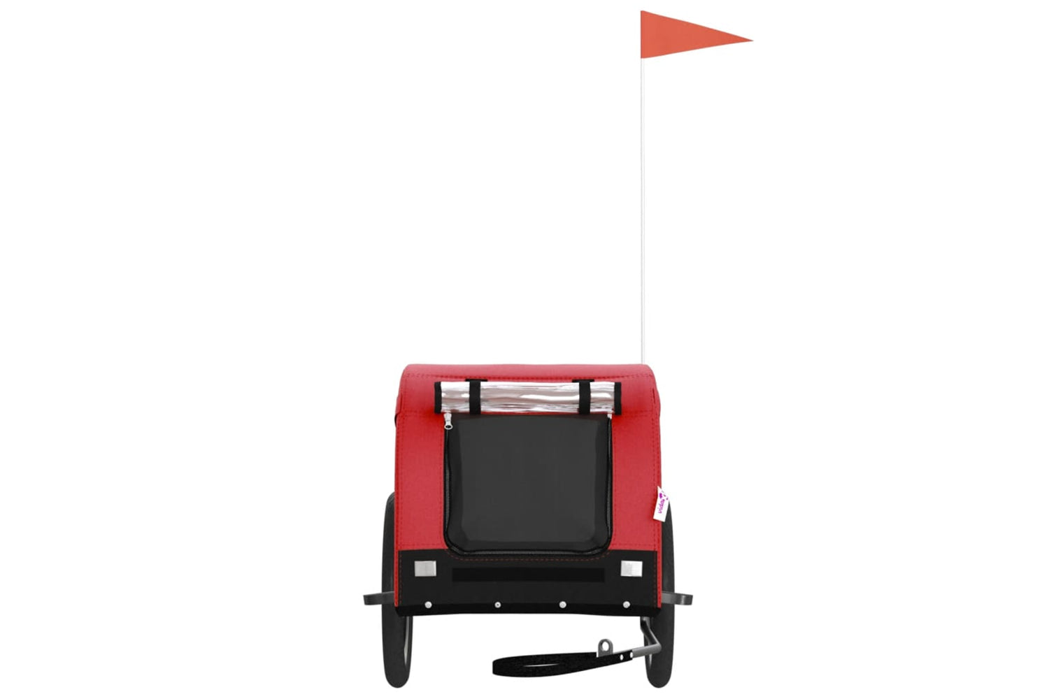Vidaxl 94006 Pet Bike Trailer Red And Black Oxford Fabric And Iron-2