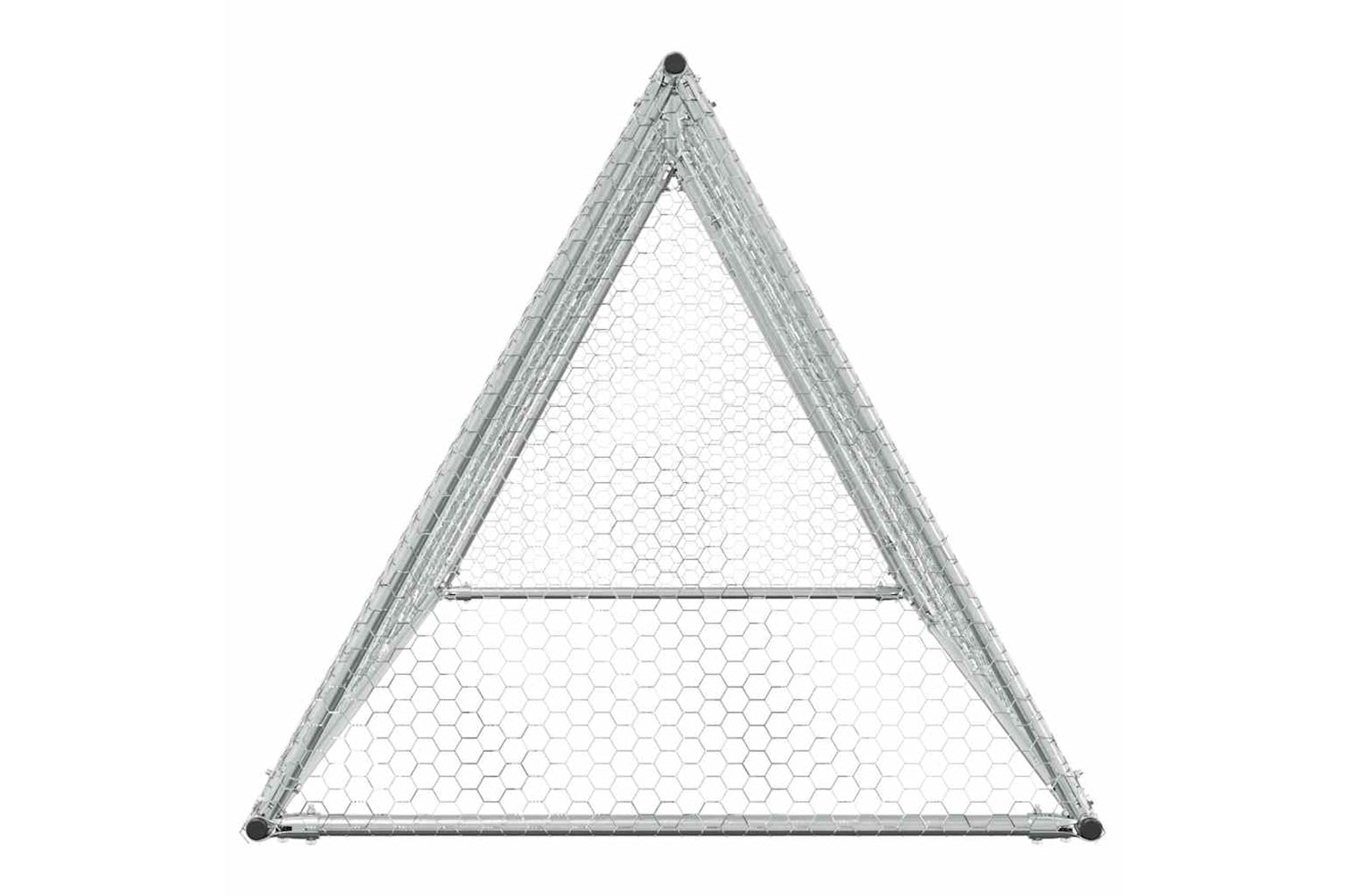 Vidaxl Chicken Cage Silver 200x105x91 Cm Galvanised Steel-5
