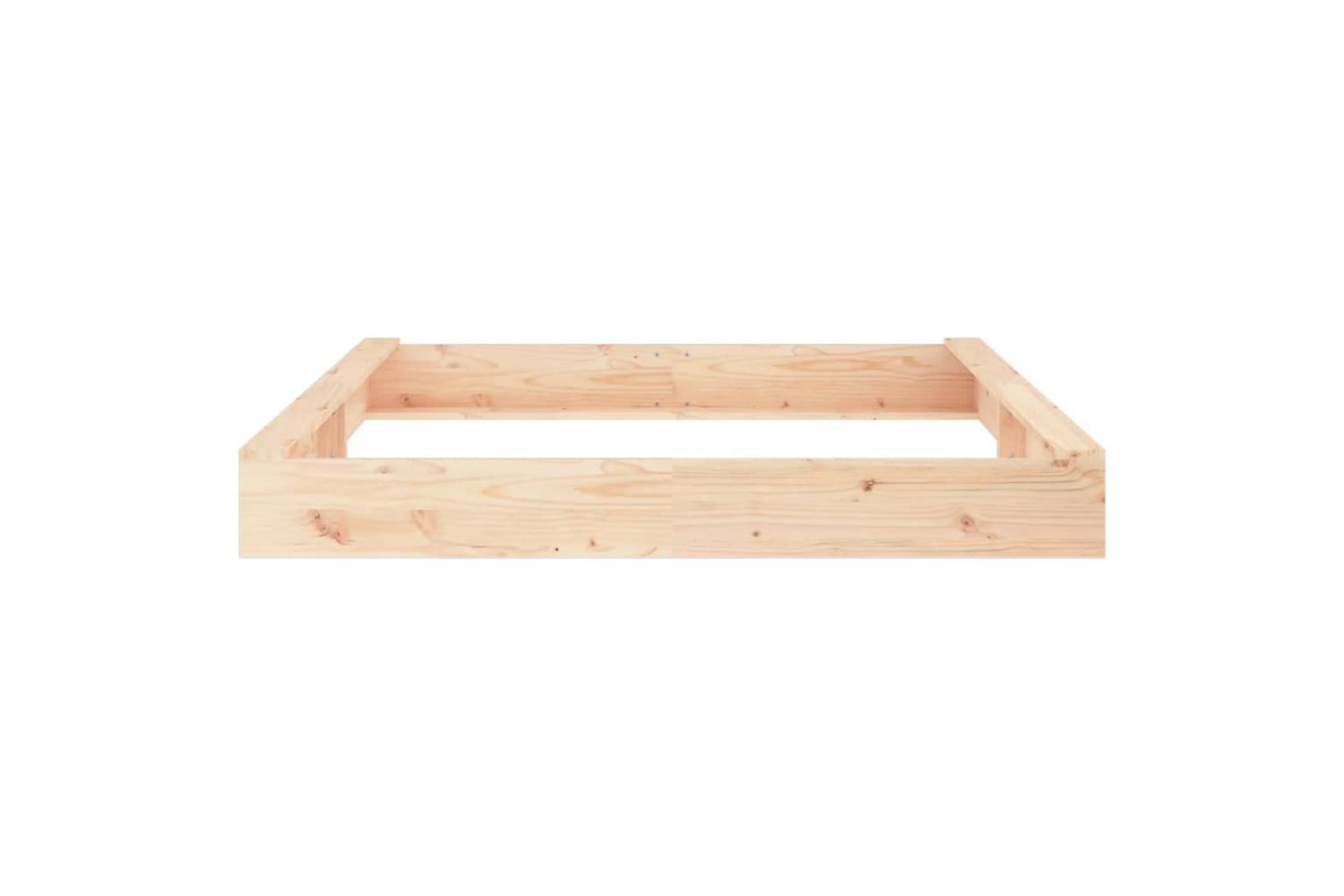 vidaXL 825037 Sandbox With Seats Square Solid Wood Pine-4