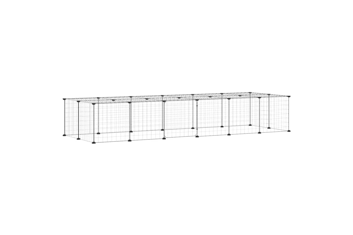 vidaXL 3114056 28-panel Pet Cage With Door Black 35x35cm Steel-2