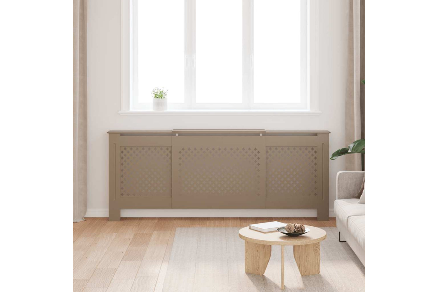 vidaXL Mdf Radiator Cover 205cm-2