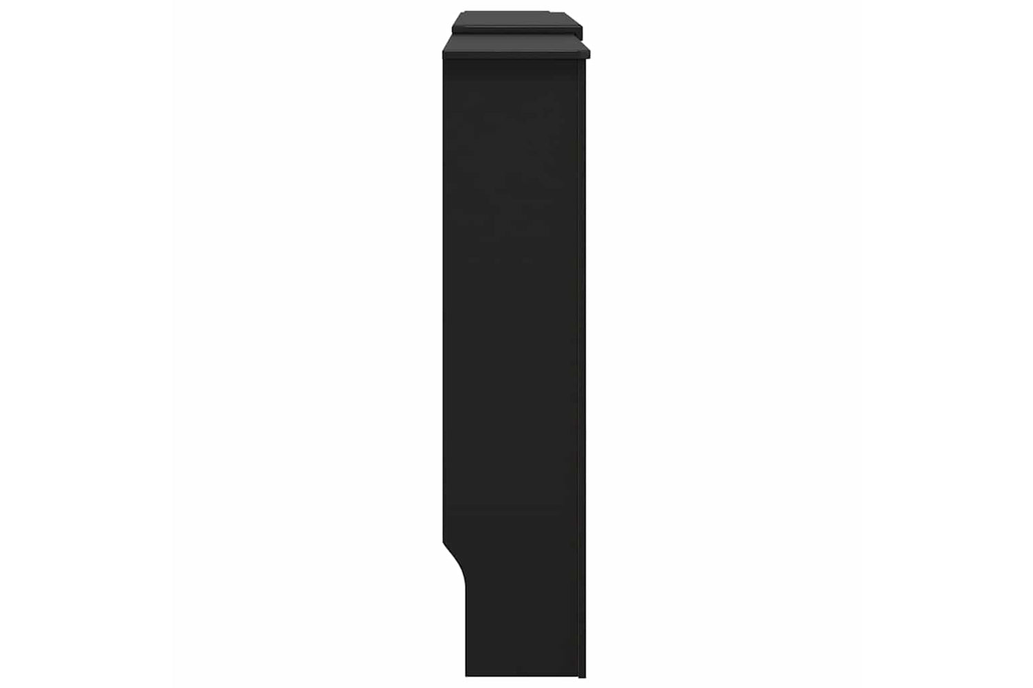 vidaXL Mdf Radiator Cover Black 205cm-4