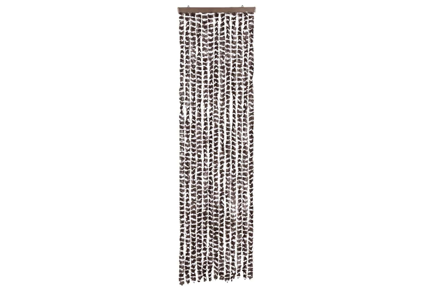 vidaXL Insect Curtain Brown And White 56x185cm Chenille-2