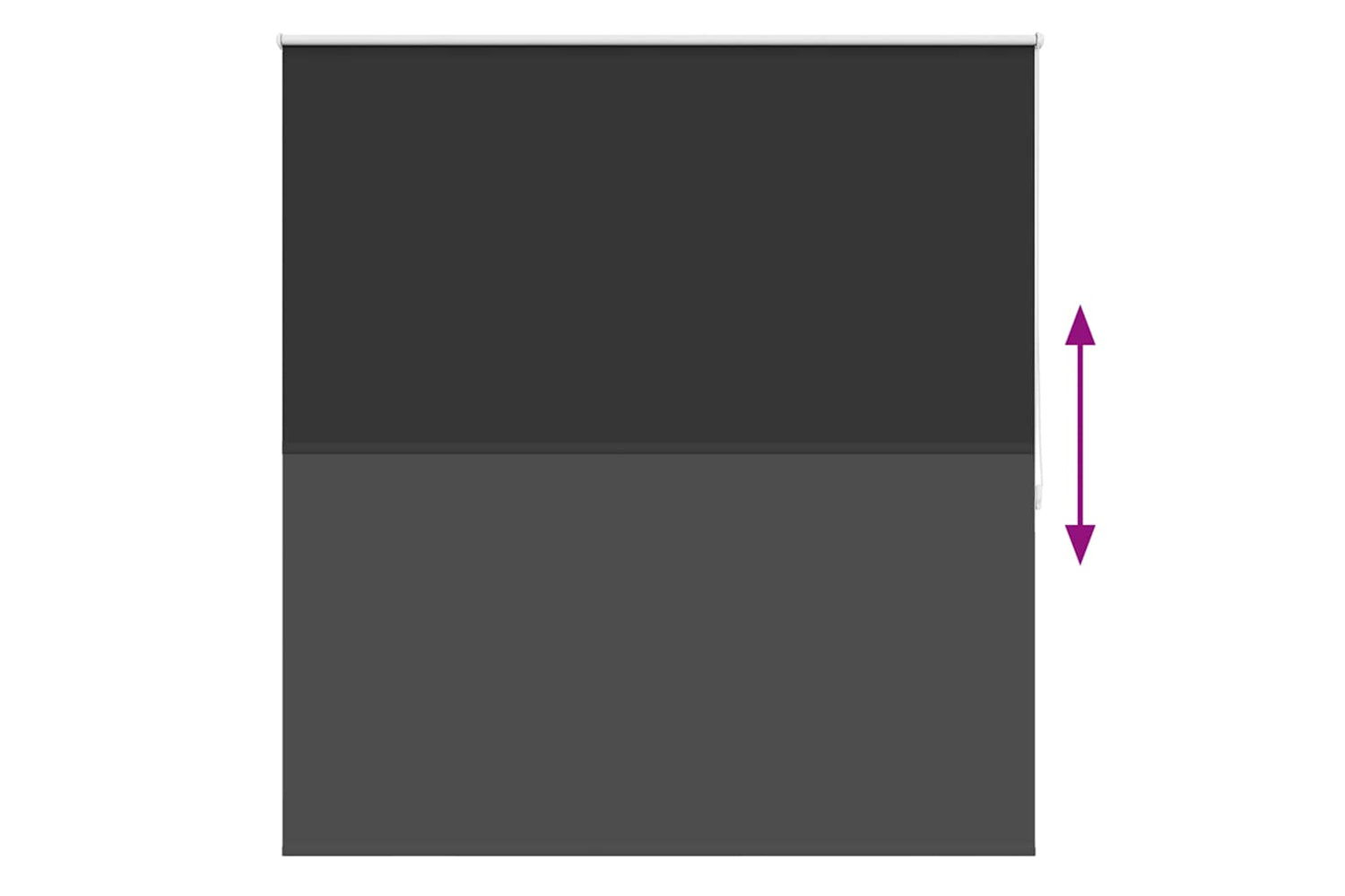 Vidaxl Roller Blind Blackout 160 X 175 Cm Black-8