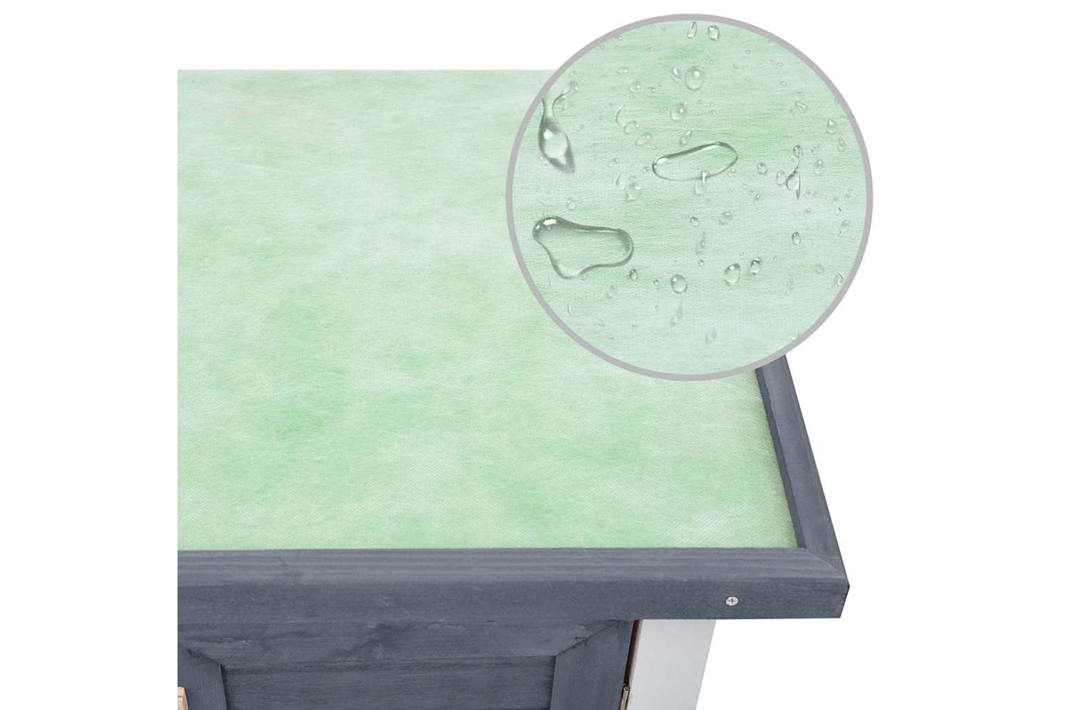 Vidaxl 170834 Outdoor Rabbit Hutch 4 Doors Grey Wood-6