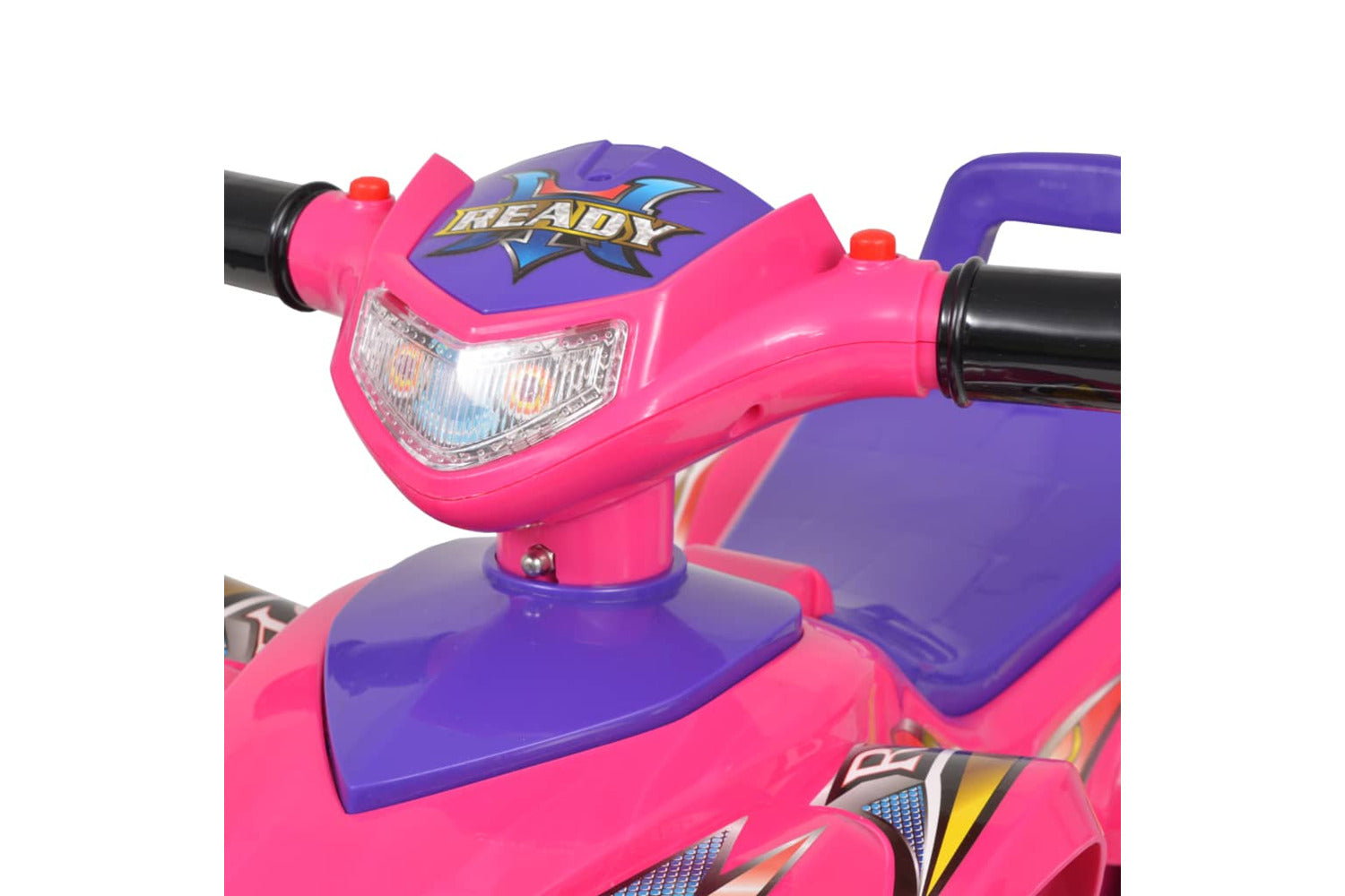 Vidaxl Children's Ride-on Atv With Sound And Light Pink And Purple-5