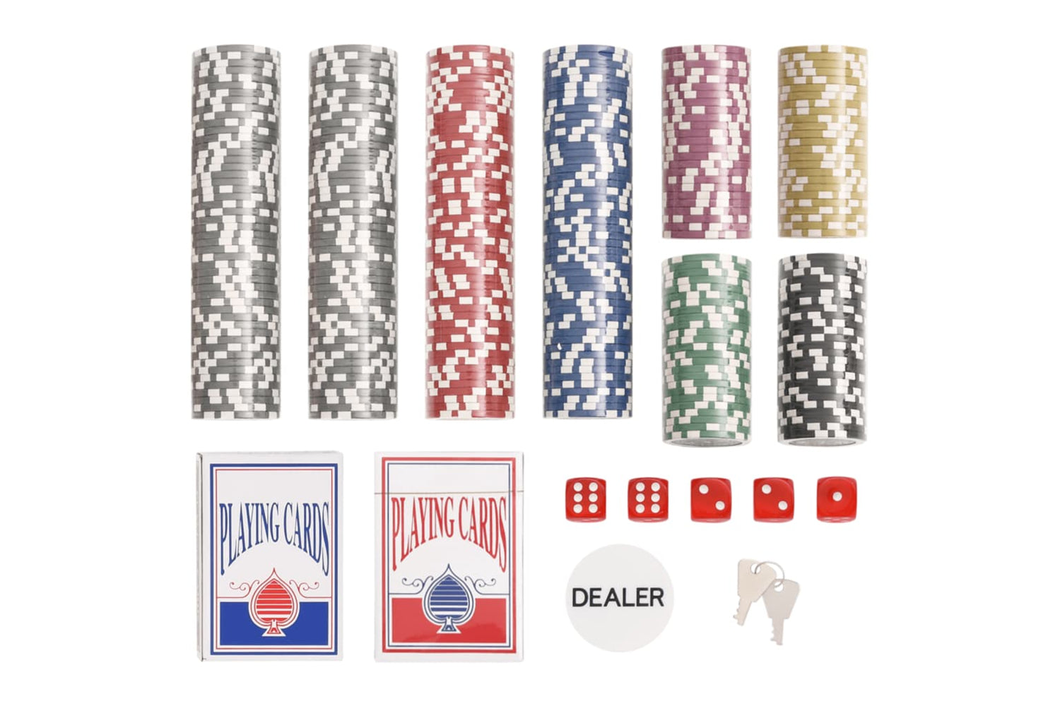 vidaXL 80417 Poker Chip Set 300 Pcs 11.5 G-4