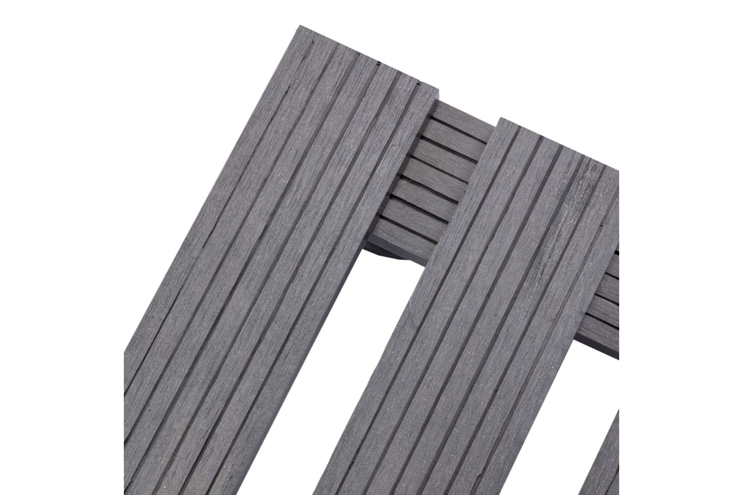 vidaXL 149034 Plant Trolleys 2 Pcs Grey 30x30x7.5cm Wpc-4