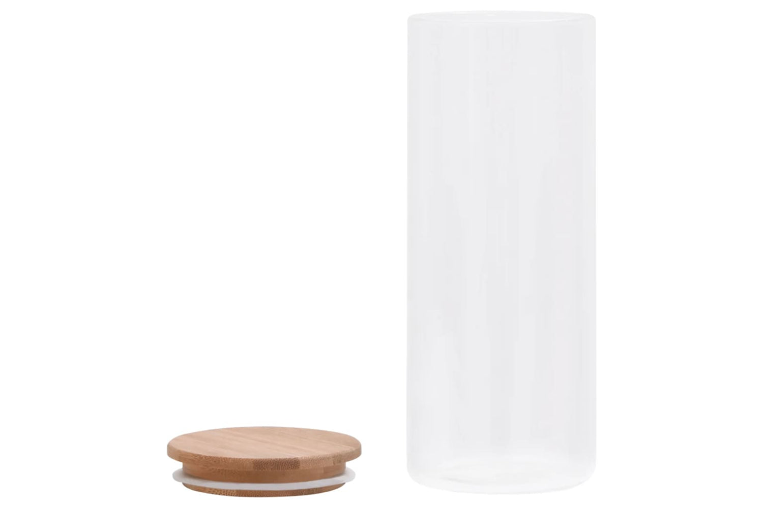 Vidaxl 150696 Storage Glass Jars With Bamboo Lid 6 Pcs 1000 Ml-4
