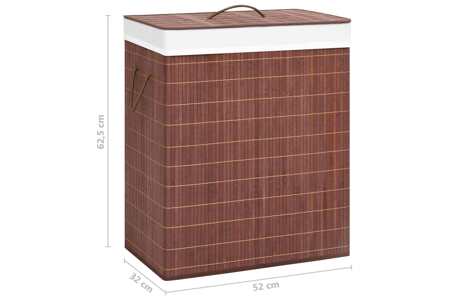 Vidaxl 320748 Bamboo Laundry Basket Brown 100 L-9
