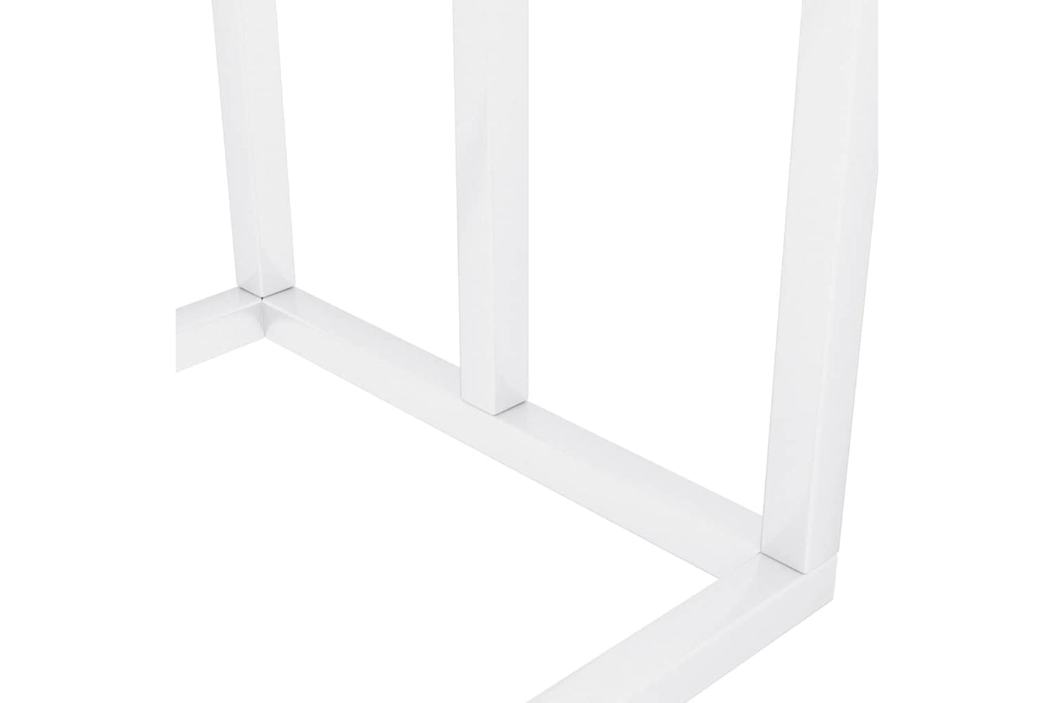 vidaXL 343091 Freestanding Towel Rack White 48x24x79cm Iron-7