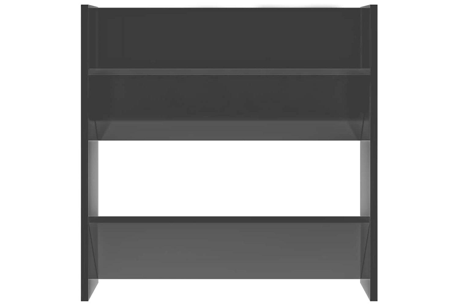 vidaXL 806738 Wall Shoe Cabinet High Gloss Grey 60x18x60cm Engineered Wood-4