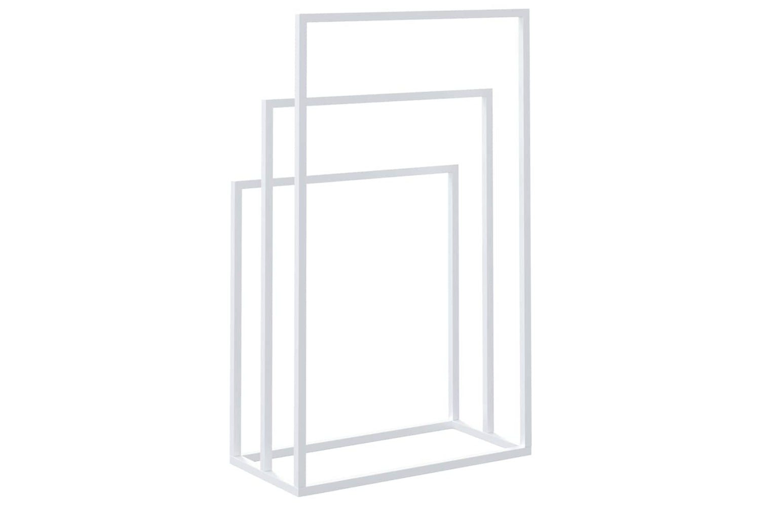 vidaXL 343091 Freestanding Towel Rack White 48x24x79cm Iron-6