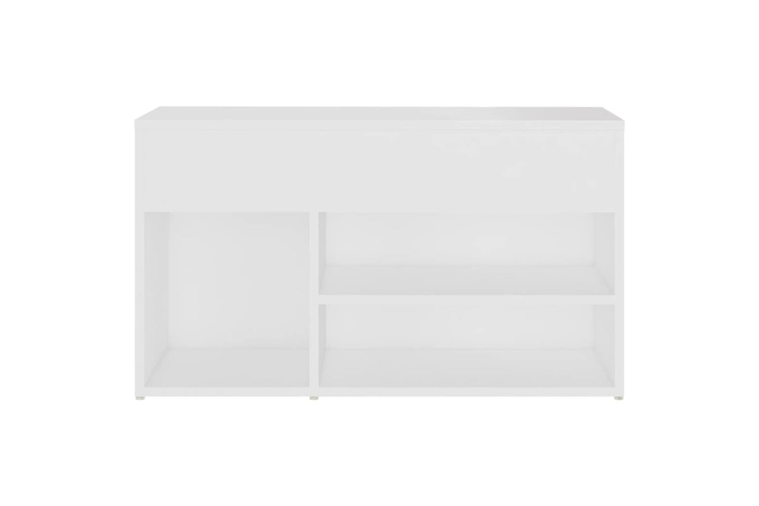 vidaXL 808747 Shoe Bench White 80x30x45cm Engineered Wood-3
