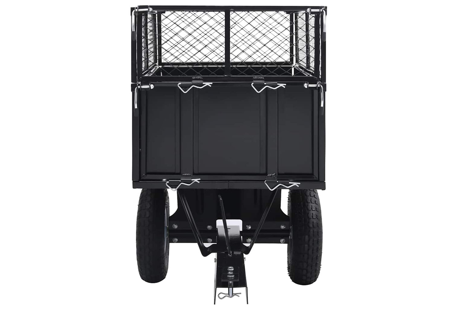 Vidaxl Tipping Trailer For Lawn Mower 150 Kg Load-3