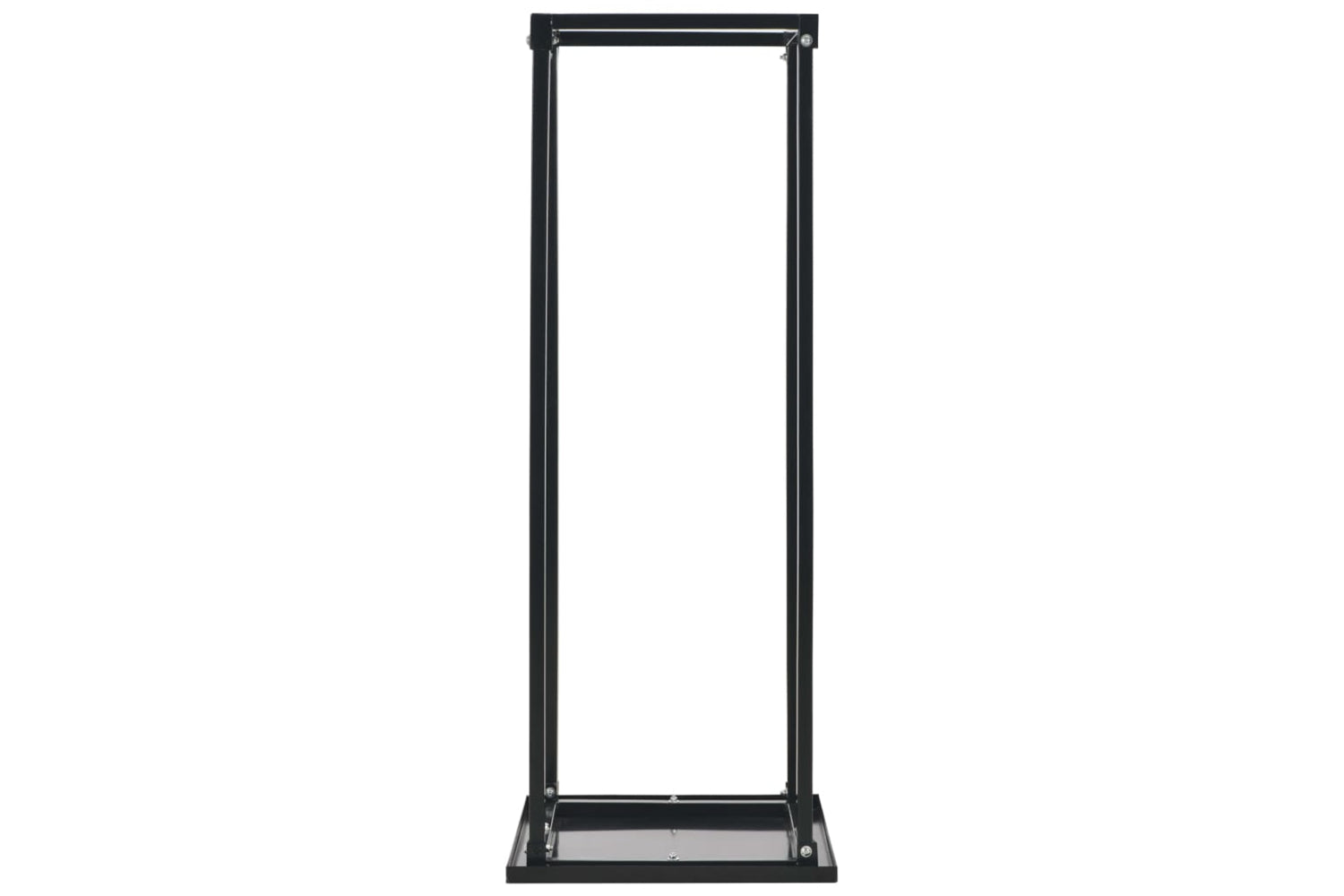vidaXL 284702 Firewood Rack With Base Black 37x37x113cm Steel-3