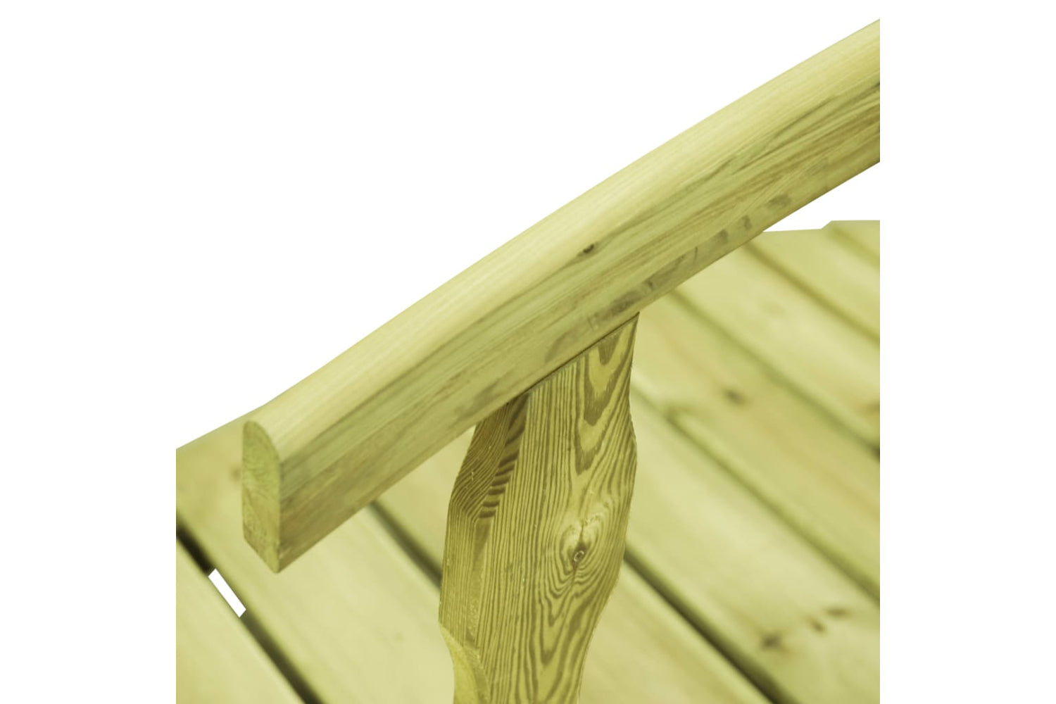 vidaXL 49112 Garden Bridge With Rail 170x74x105cm Impregnated Pinewood-3
