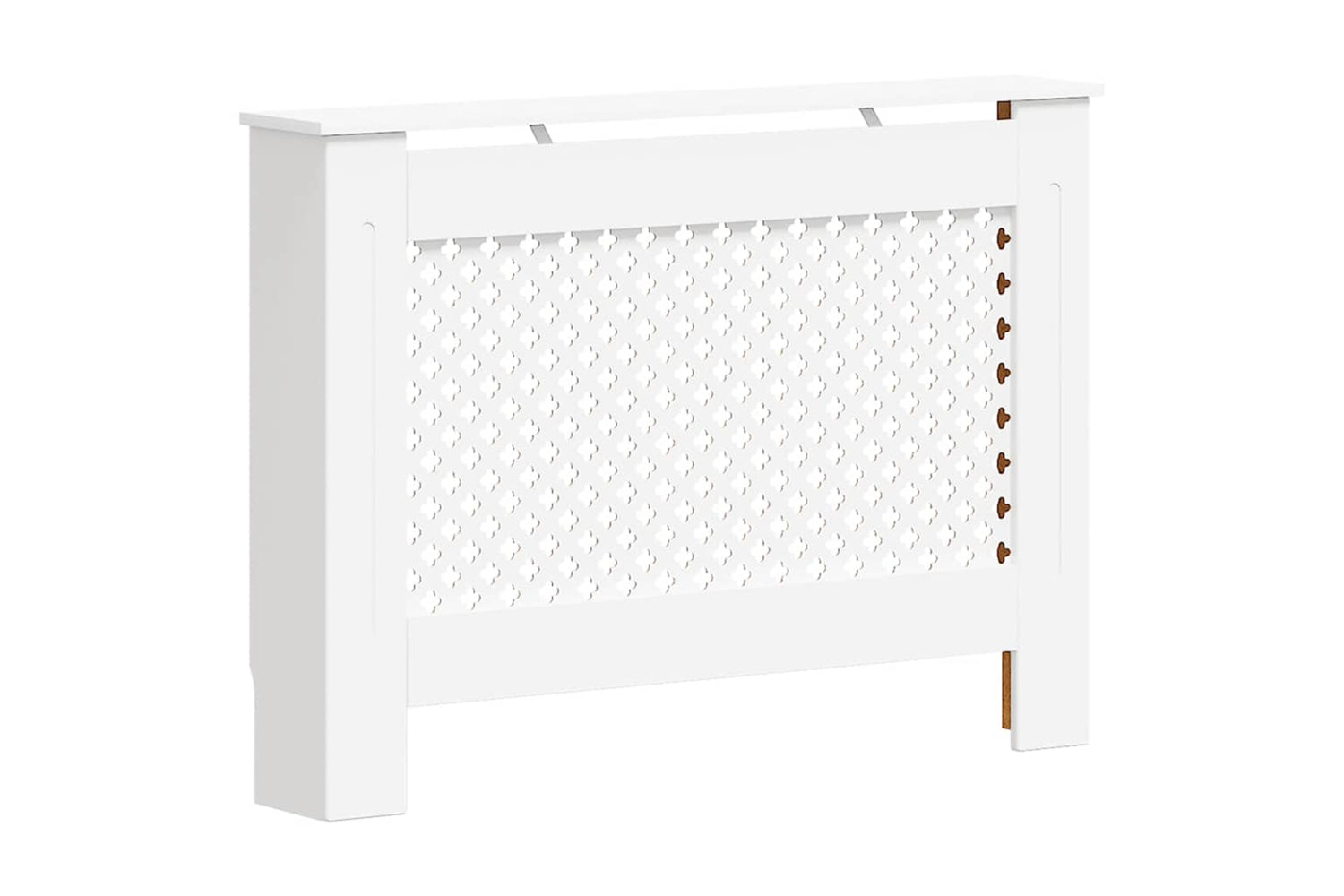 vidaXL 3051377 Radiator Covers 2 Pcs White 112x19x81.5cm Mdf-3