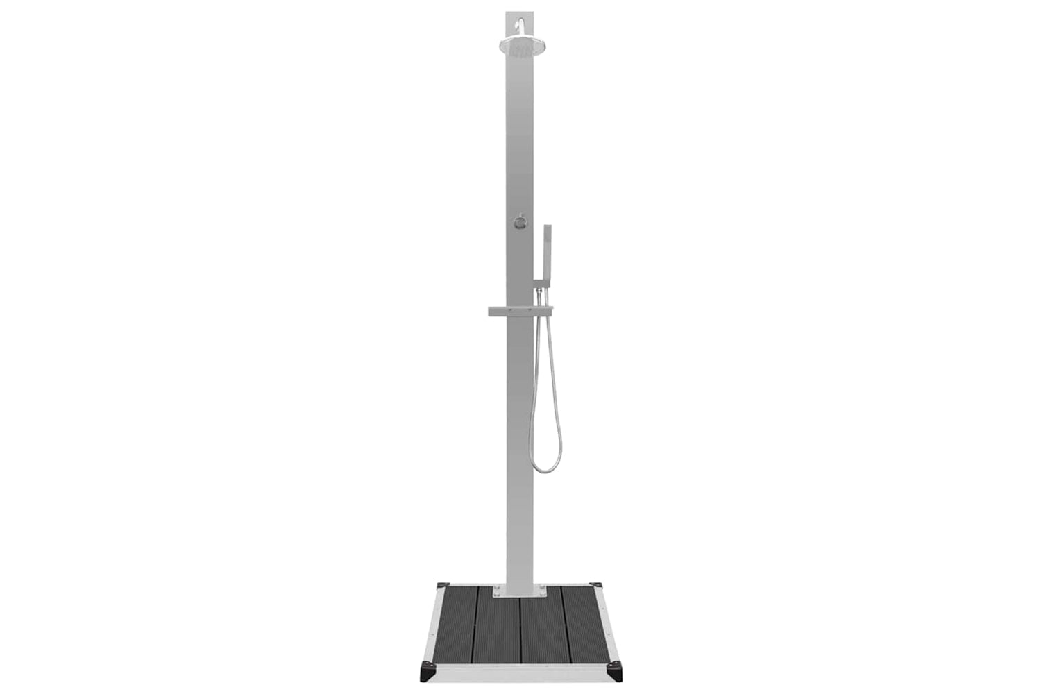 Vidaxl 3051286 Outdoor Shower With Tray Wpc Stainless Steel-4
