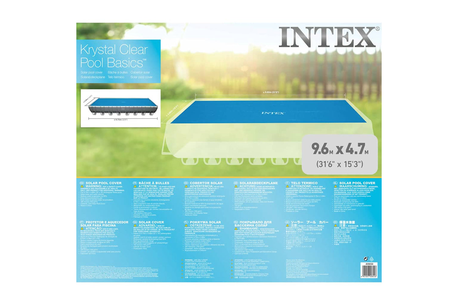 Intex 92032 Intex Solar Pool Cover Rectangular 975x488 Cm-4
