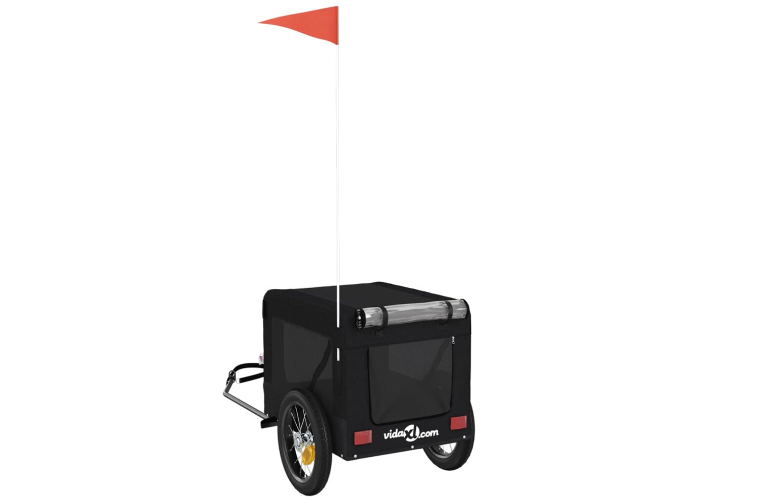 Vidaxl 93912 Pet Bike Trailer Black Oxford Fabric&iron-8