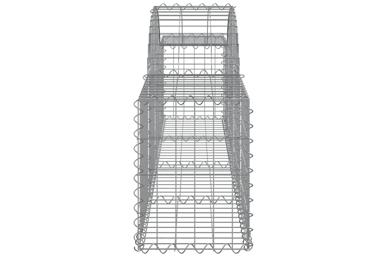 vidaXL 3146051 Arched Gabion Baskets 6 Pcs 200x30x40/60cm Galvanised Iron-4