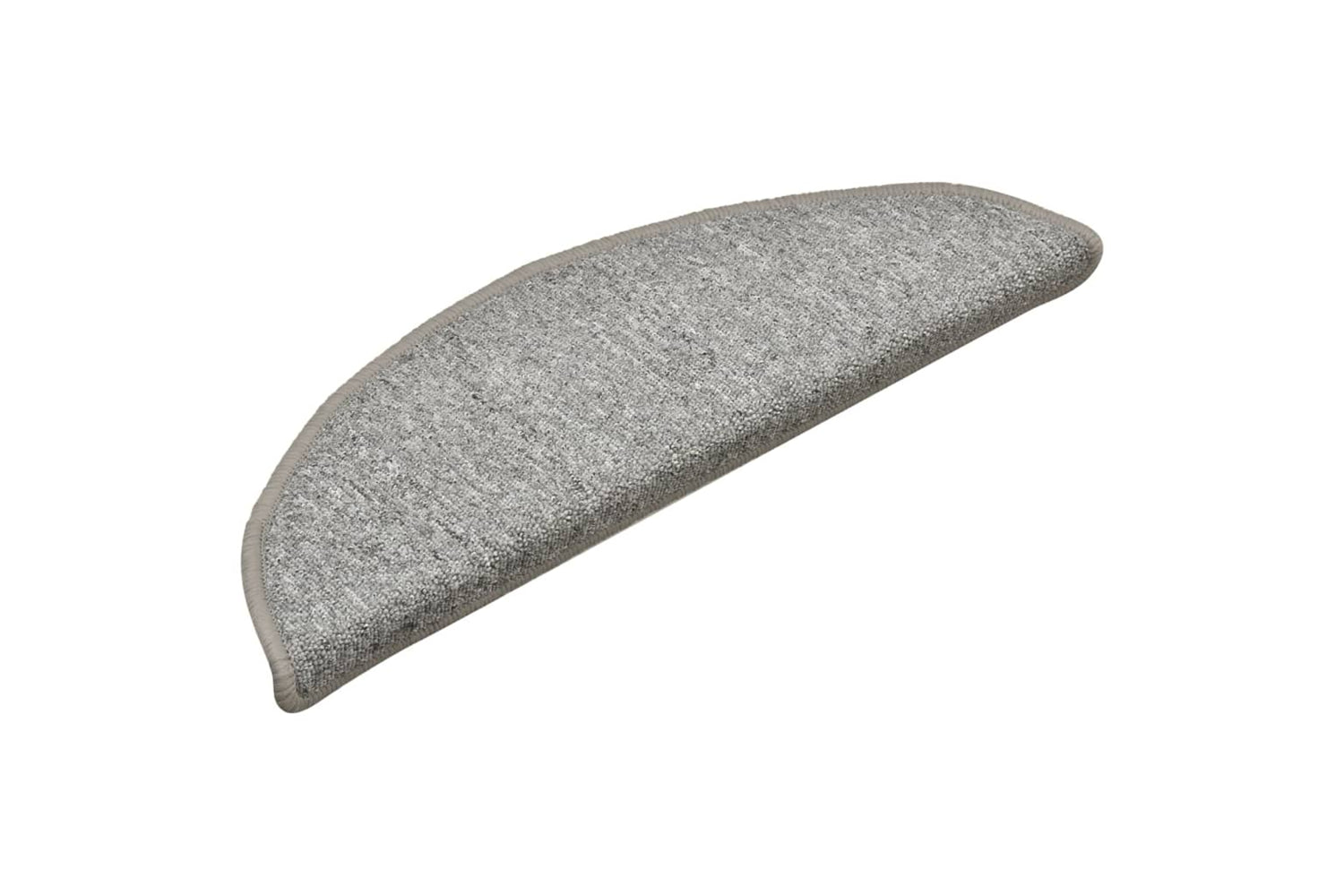 vidaXL 322370 Carpet Stair Treads 15 Pcs Light Grey 56x17x3cm-2