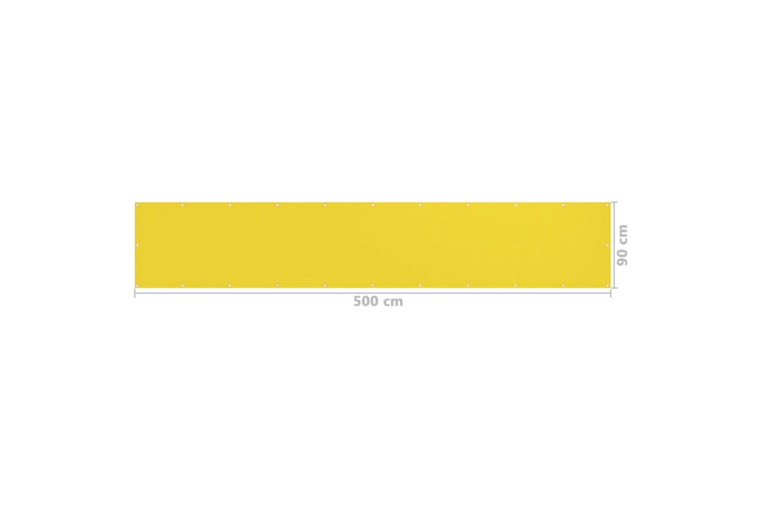 vidaXL 310998 Balcony Screen Yellow 90x500cm Hdpe-5