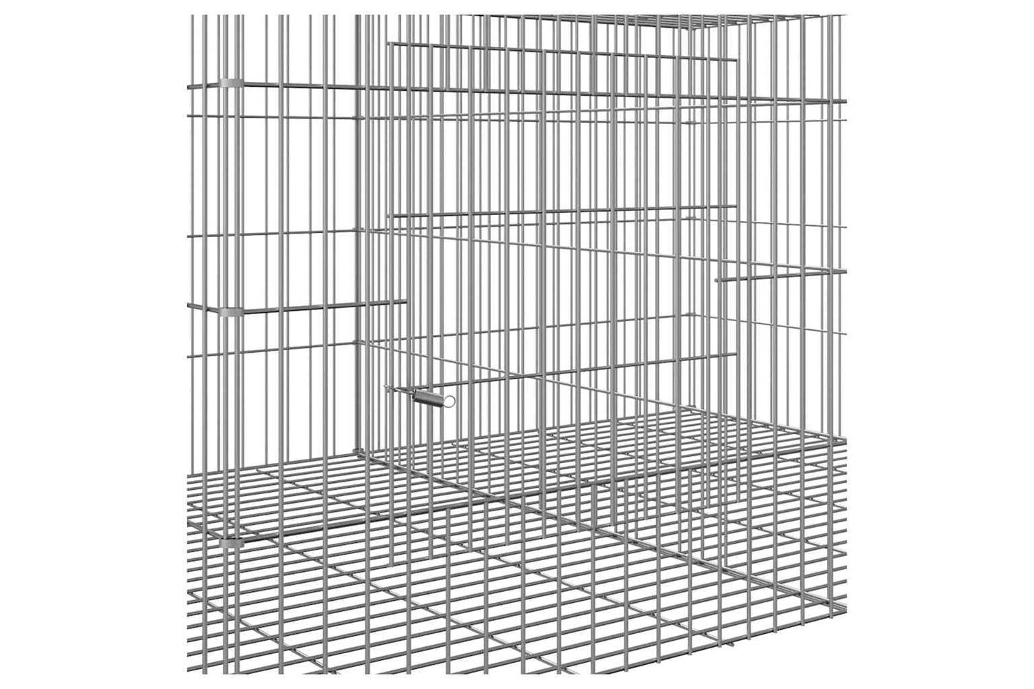 vidaXL 171571 5-panel Rabbit Cage 273x79x54cm Galvanised Iron-5