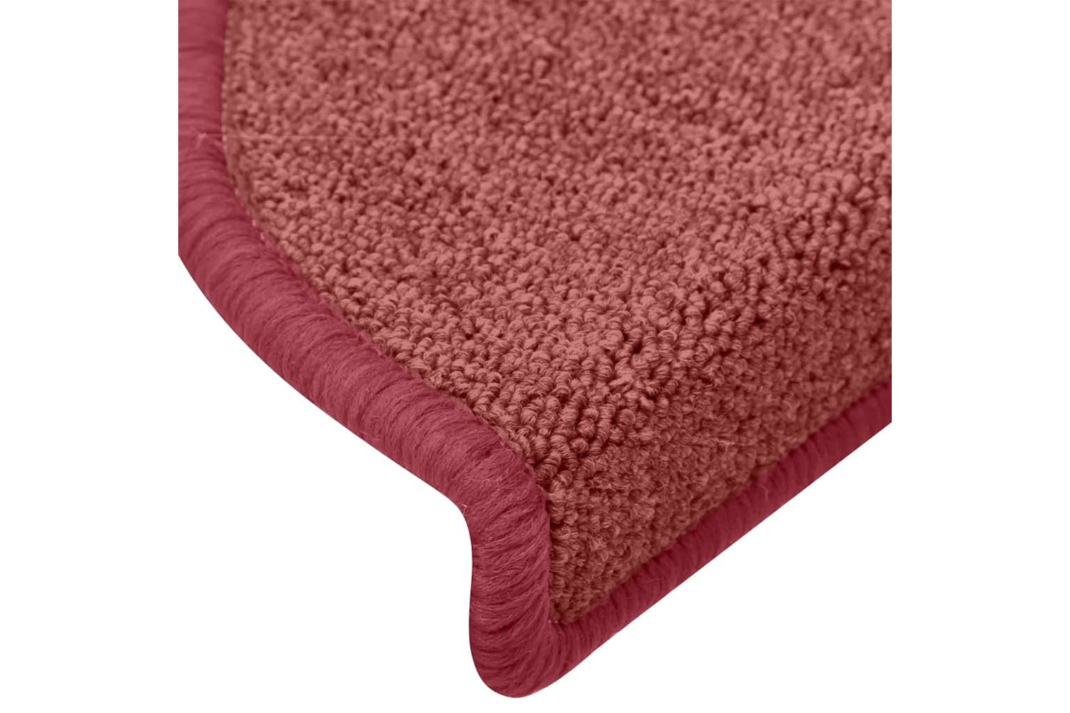 vidaXL 322373 Carpet Stair Treads 15 Pcs Red 65x24x4cm-5