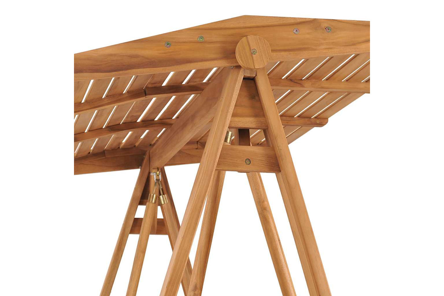 vidaXL 316629 Swing Bench 170cm Solid Teak Wood-5