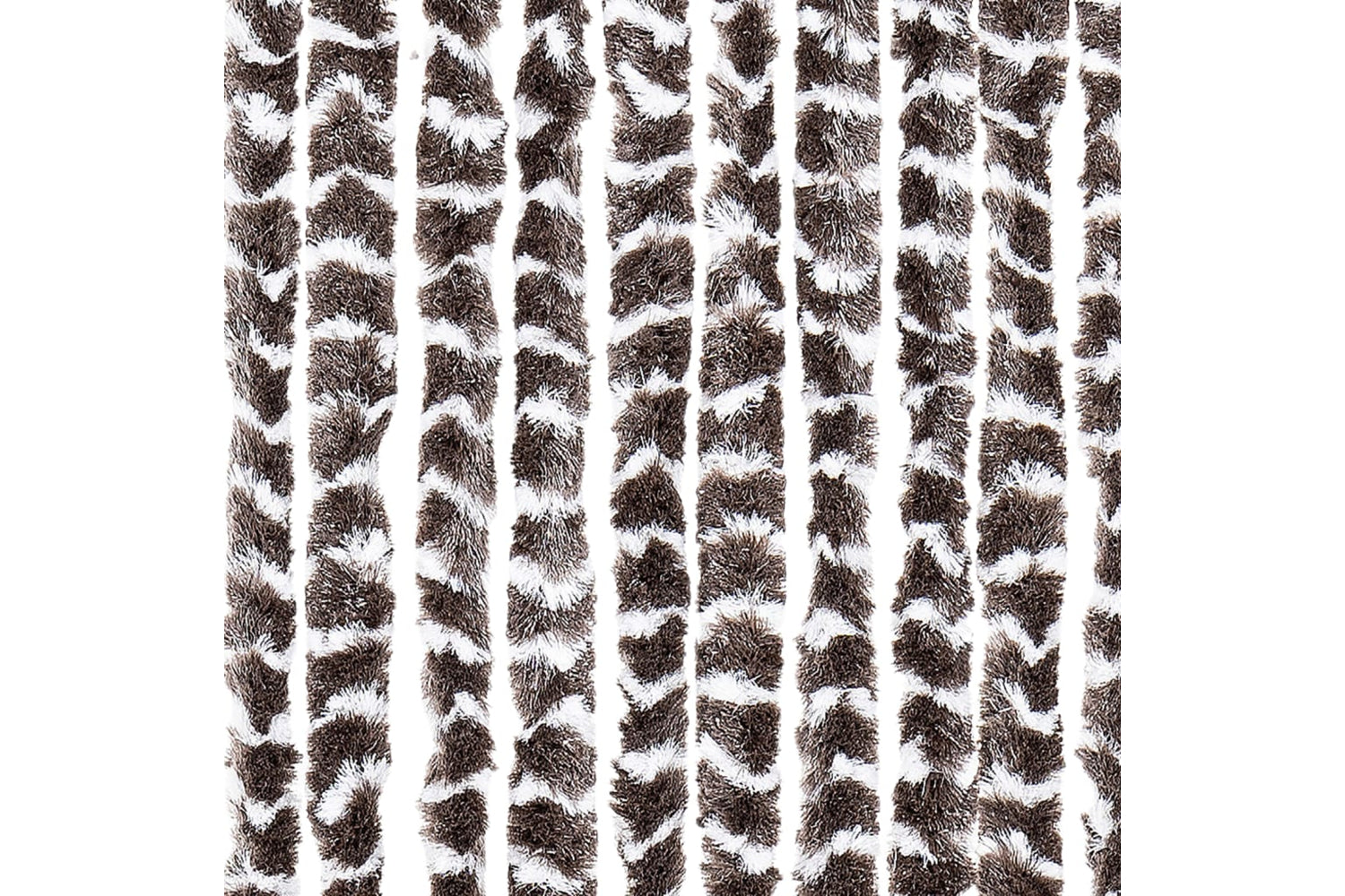 vidaXL Insect Curtain Brown And White 100x220cm Chenille-5