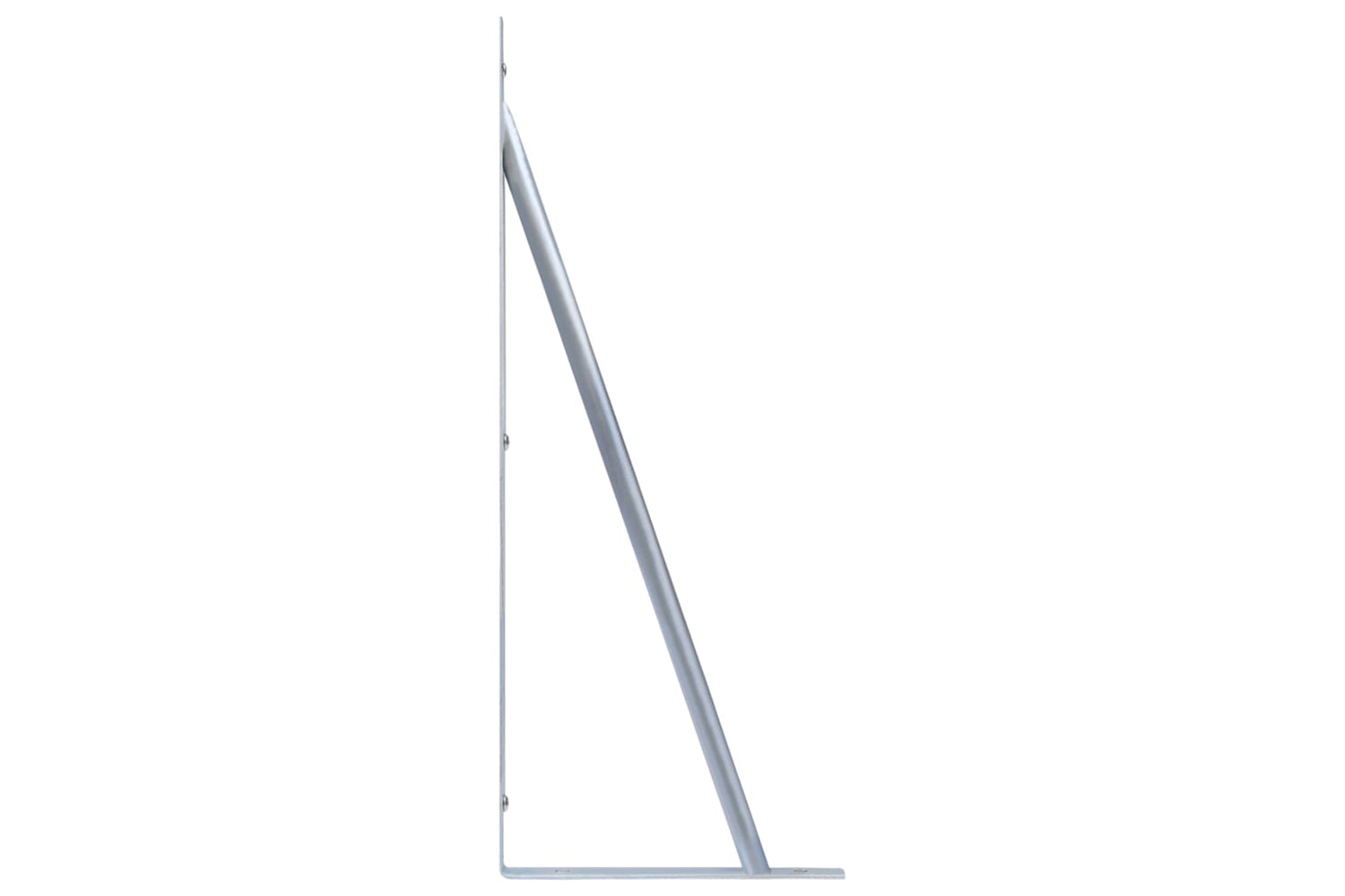 Vidaxl 148989 Support Brackets For Fence Post 3 Pcs Galvanised Steel-5